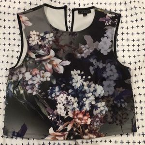 Topshop floral crop